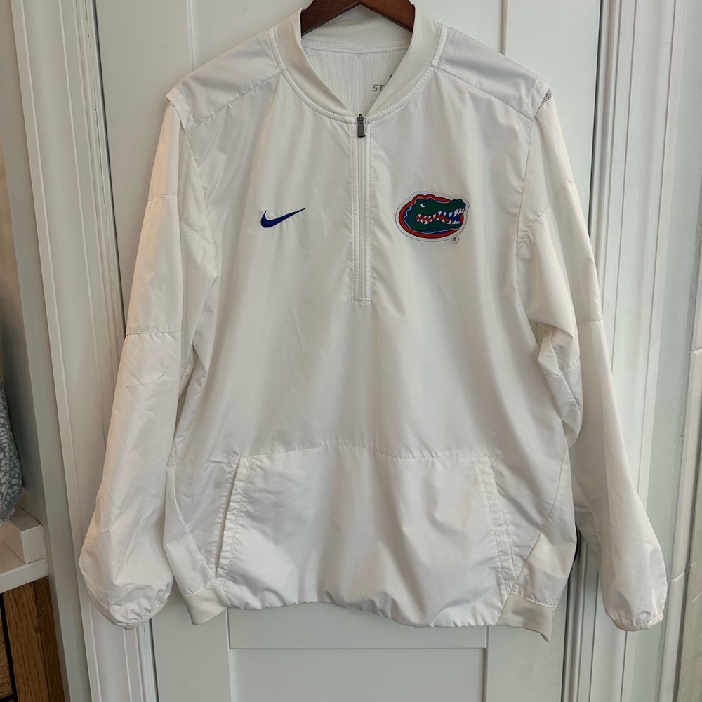 Nike Storm-FIT Florida Gators White Quarter Zip Pullover
